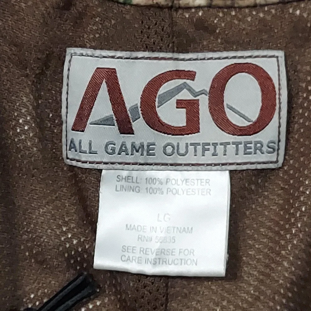 All Game Outfitters Pants Mens 34x30 Brown Camo Rain Lined Hunting Workwear